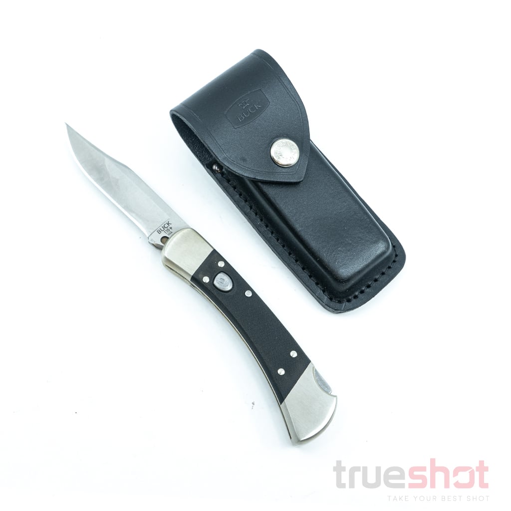Buck - 110 Slim Pro TRX Lockback - Black G-10 - CPM S30V - Satin - 3.75"