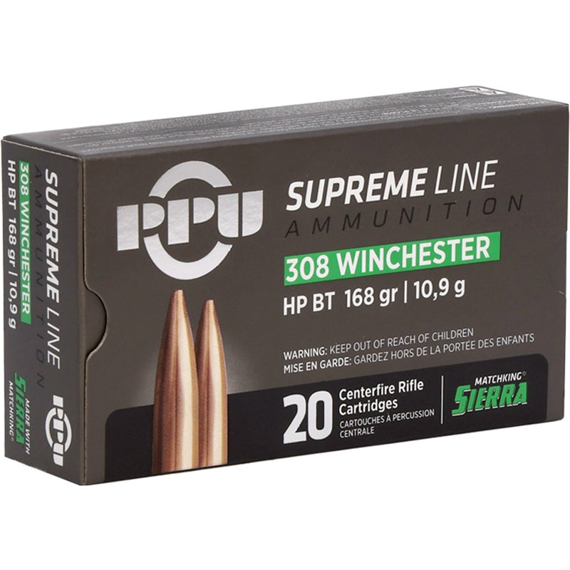 Prvi Partizan (PPU) - Supreme - 308 Win - 168 Grain - Sierra MatchKing - HPBT
