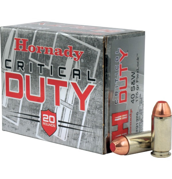 Hornady - Critical Duty - 40 S&W - 175 Grain - Flexlock