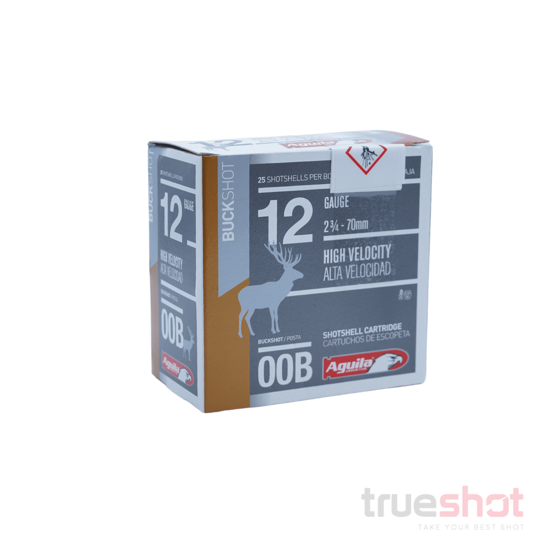 AGUILA – 12 GAUGE – #00 BUCK SHOT – 3.0″ – 1 OZ. – 1275 FPS