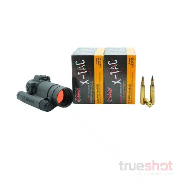 BUNDLE DEAL: Aimpoint Comp M4s Red Dot Rifle Sight and 200 Rounds of Ammo