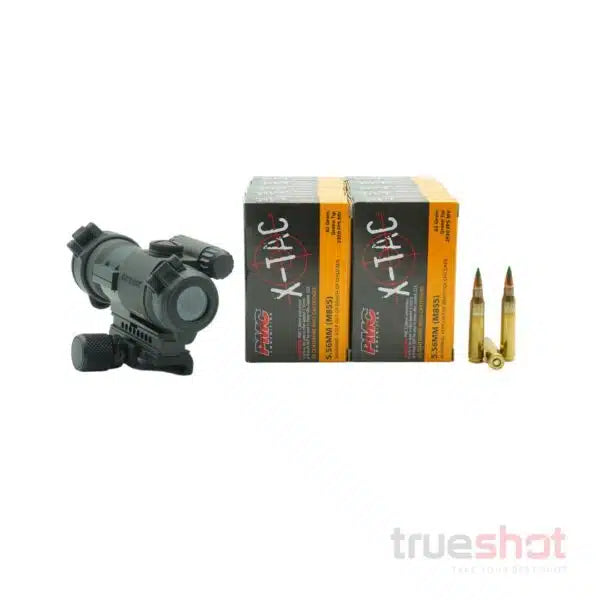 BUNDLE DEAL: Aimpoint Patrol Rifle Optics (Pro) Red Dot Rifle Sight and 200 Rounds of Ammo