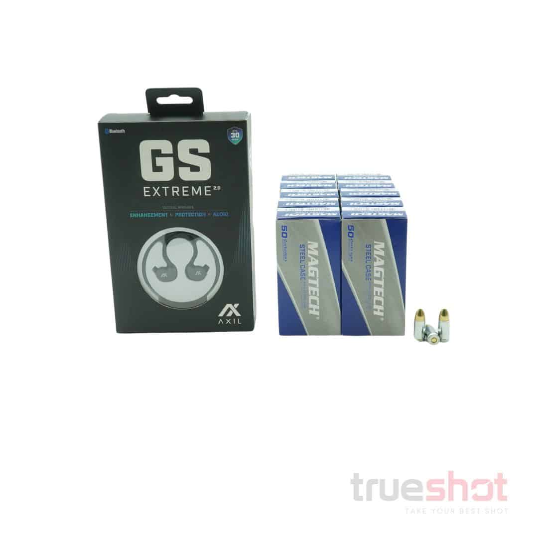BUNDLE DEAL: AXIL GS2 Wired Ear Buds and 500 Rounds of Ammo