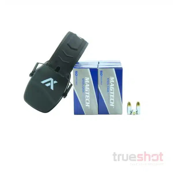 BUNDLE DEAL: Black Axil Trackr Passive Ear Muffs and 500 Rounds of Ammo