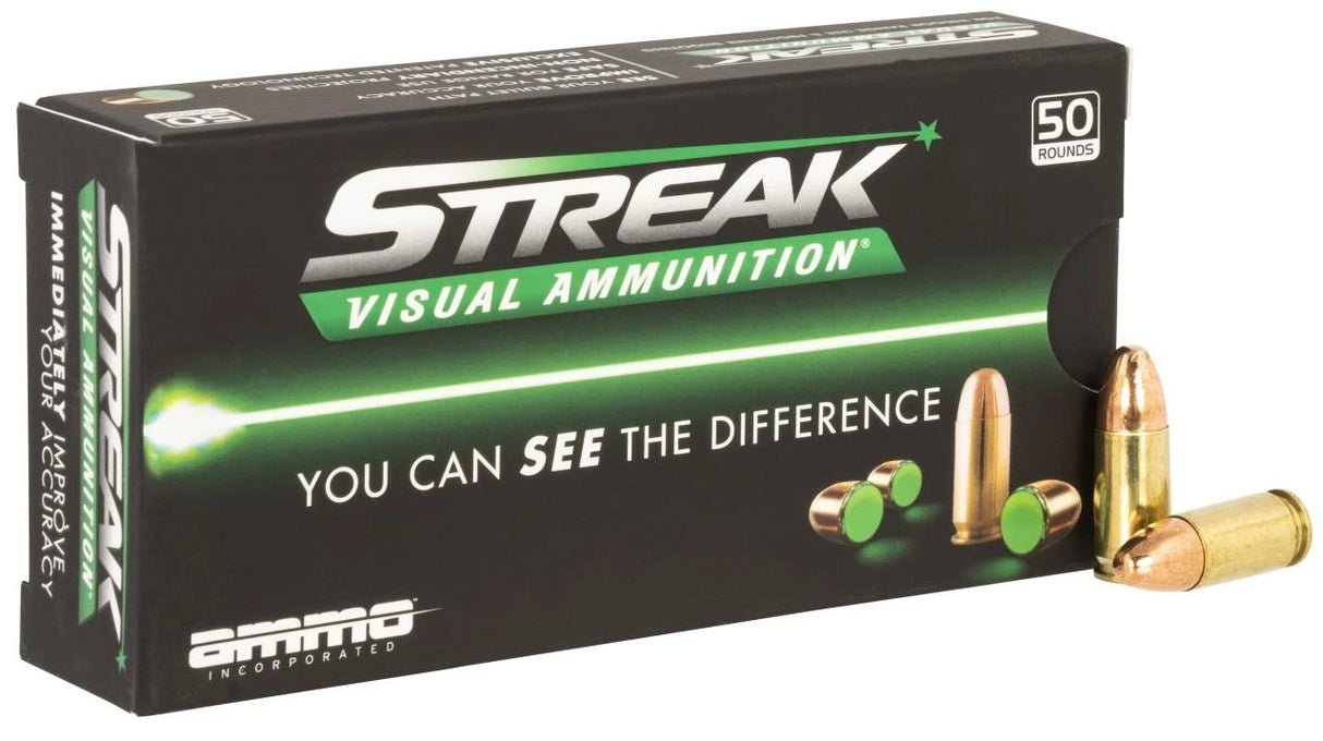 Ammo Inc. - Streak - Green - 9mm - 124 Grain - TMC