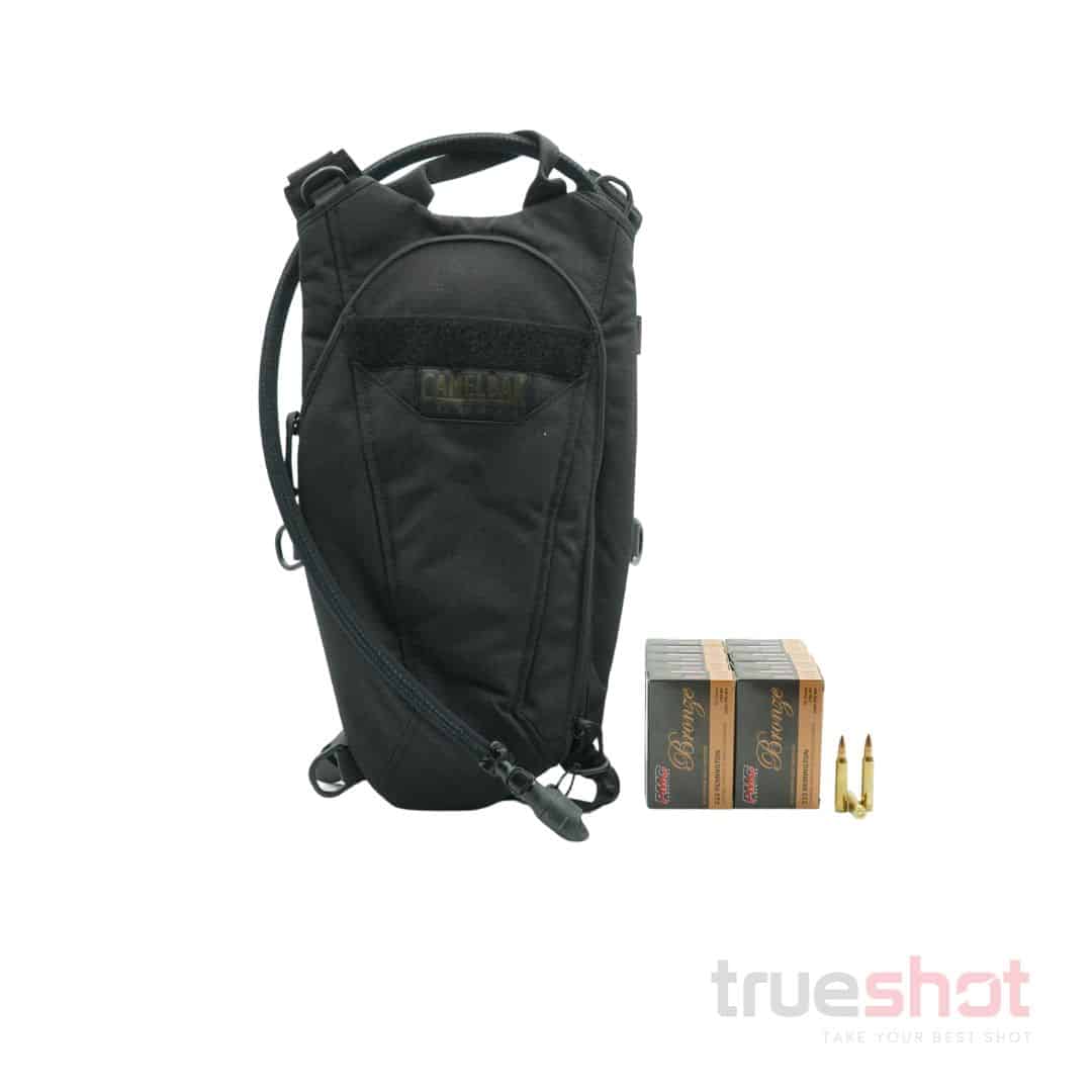 BUNDLE DEAL: Black CamelBak ThermoBak Minimalist Backpack with Reservoir and 200 Rounds of Ammo