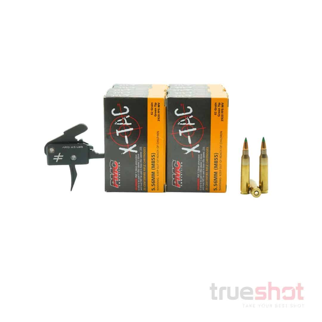 BUNDLE DEAL: Blackout Defense Zero 4.5 lb Single Stage Hybrid Curve AR-15 Trigger and 200 Rounds of Ammo