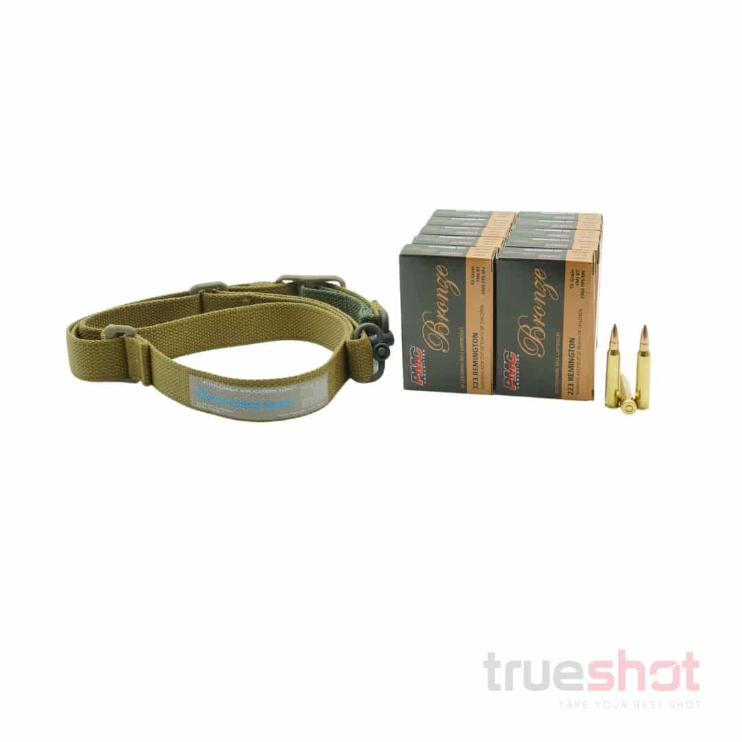 BUNDLE DEAL: Coyote Blue Force Gear Vickers QD Rifle Sling and 200 Rounds of Ammo