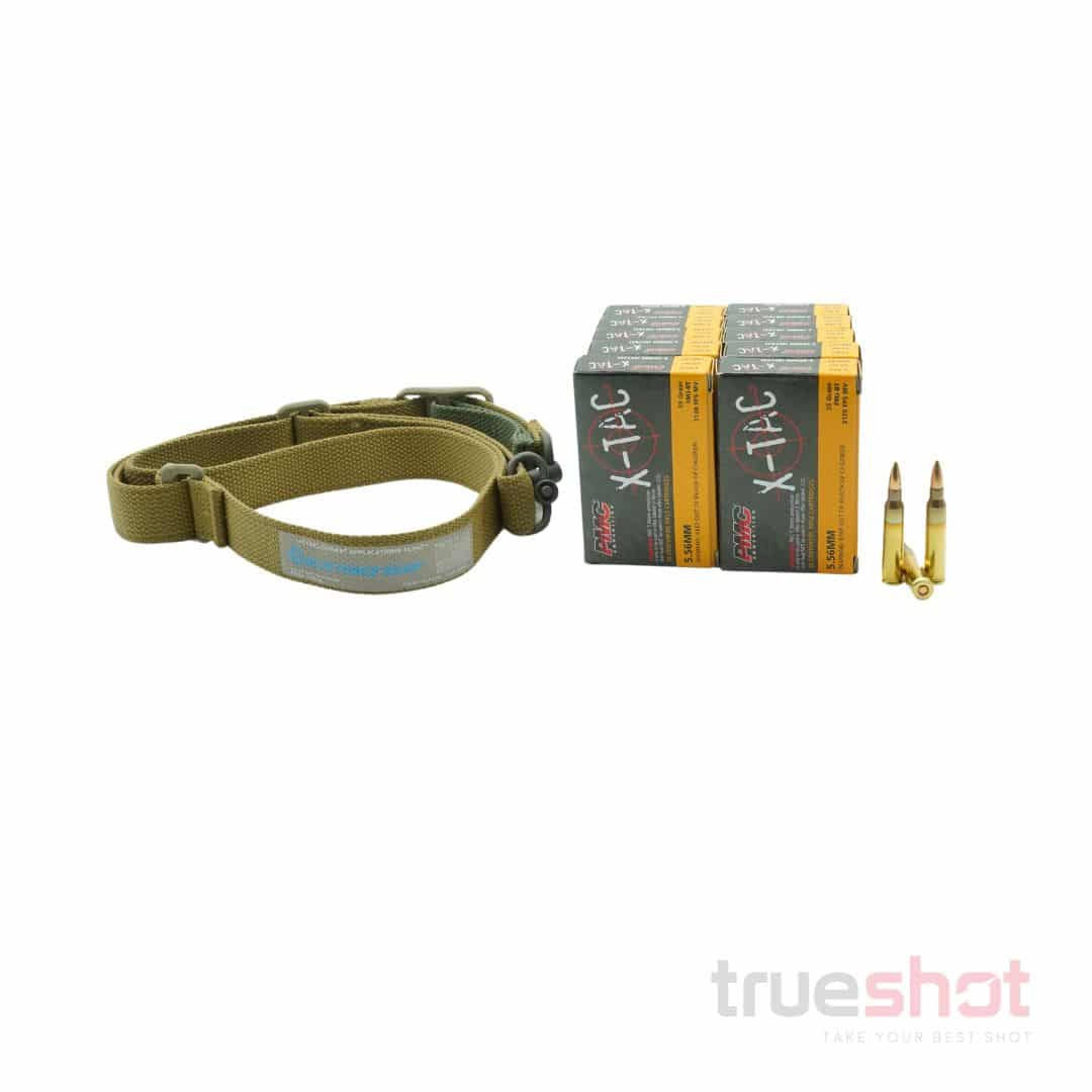 BUNDLE DEAL: Coyote Blue Force Gear Vickers QD Rifle Sling and 200 Rounds of Ammo