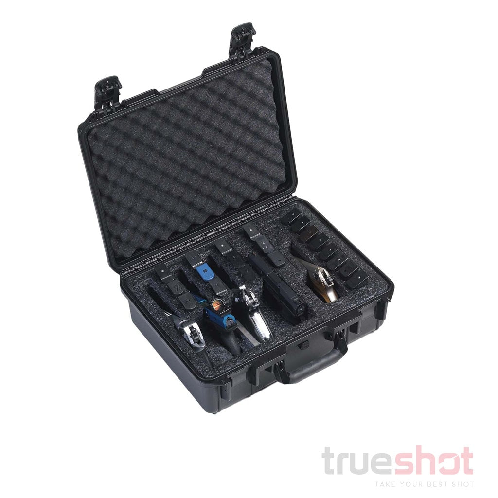 Borucase hard pistol case that fits 4 or 5 handguns