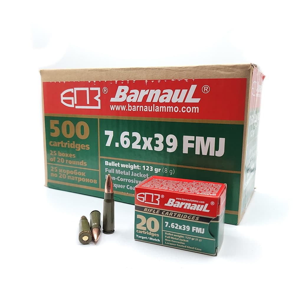 Barnaul Ammunition - 7.62x39 - 123 Grain - FMJ