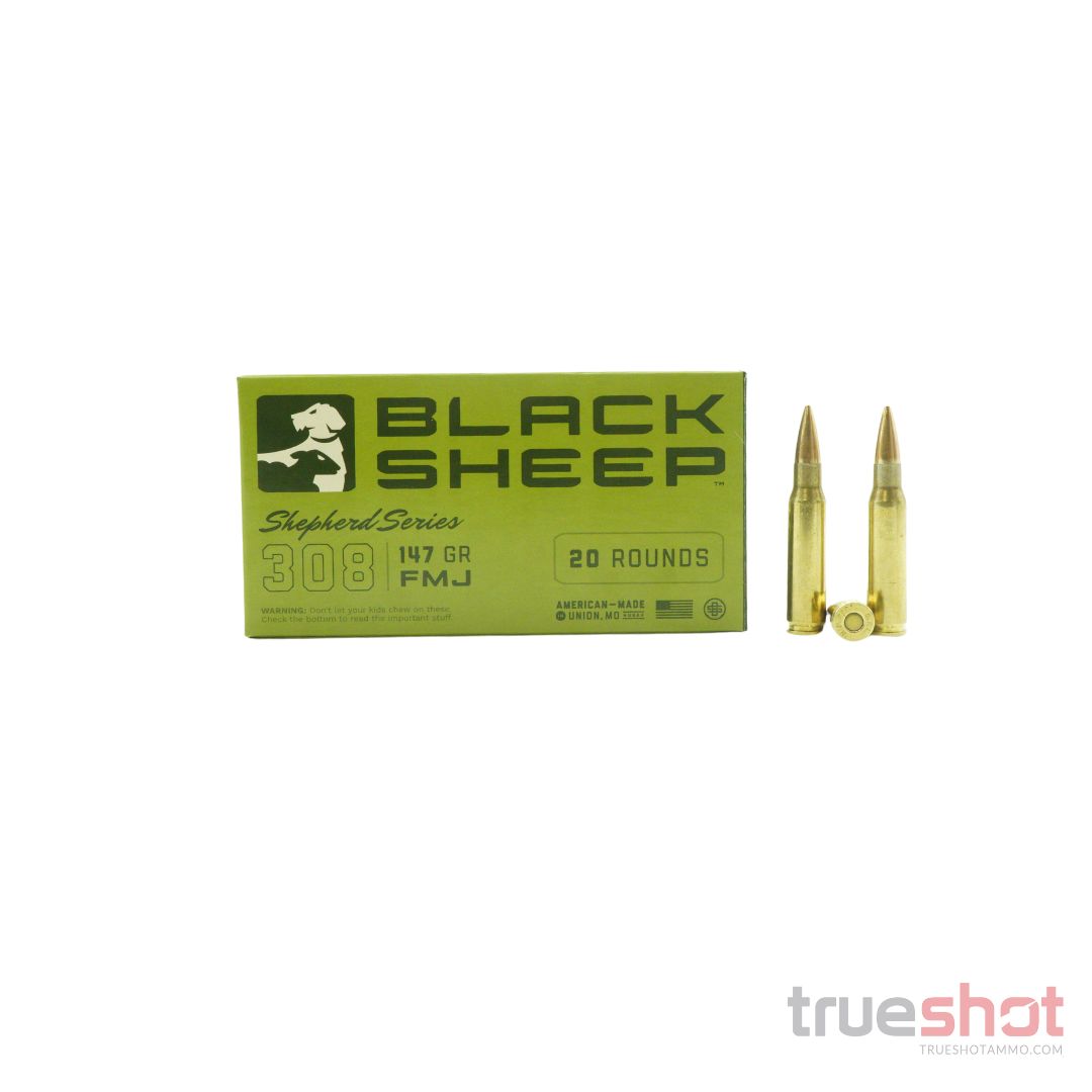 Black Sheep 308 Win 147 Grain FMJ