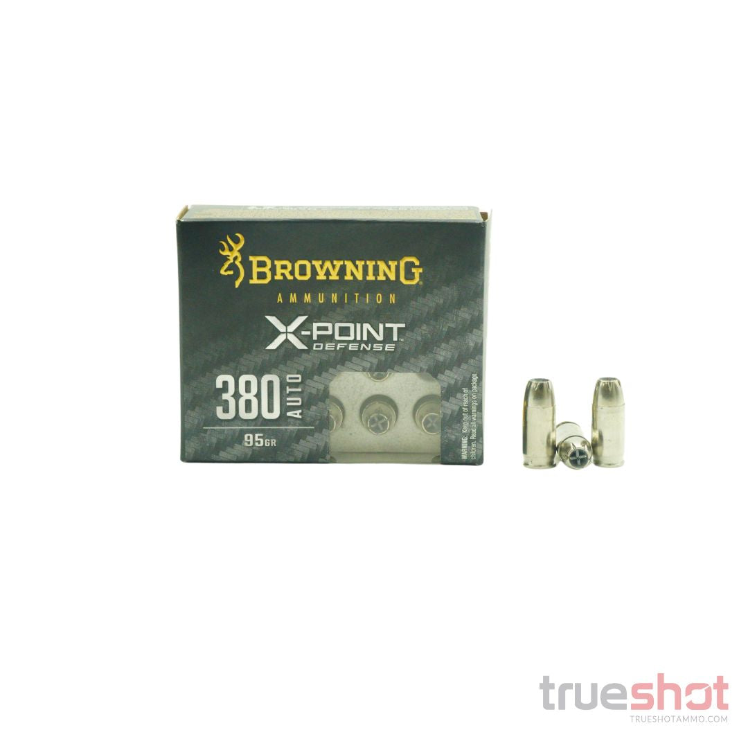 Browning - X-Point Defense - 380 Auto - 95 Grain - JHP