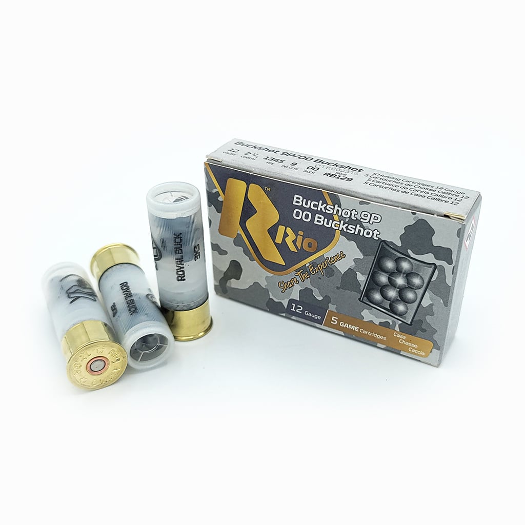 Rio Ammunition - 12 Gauge - #00 Buck Shot - 2.75" - 9 oz. - 1345 FPS