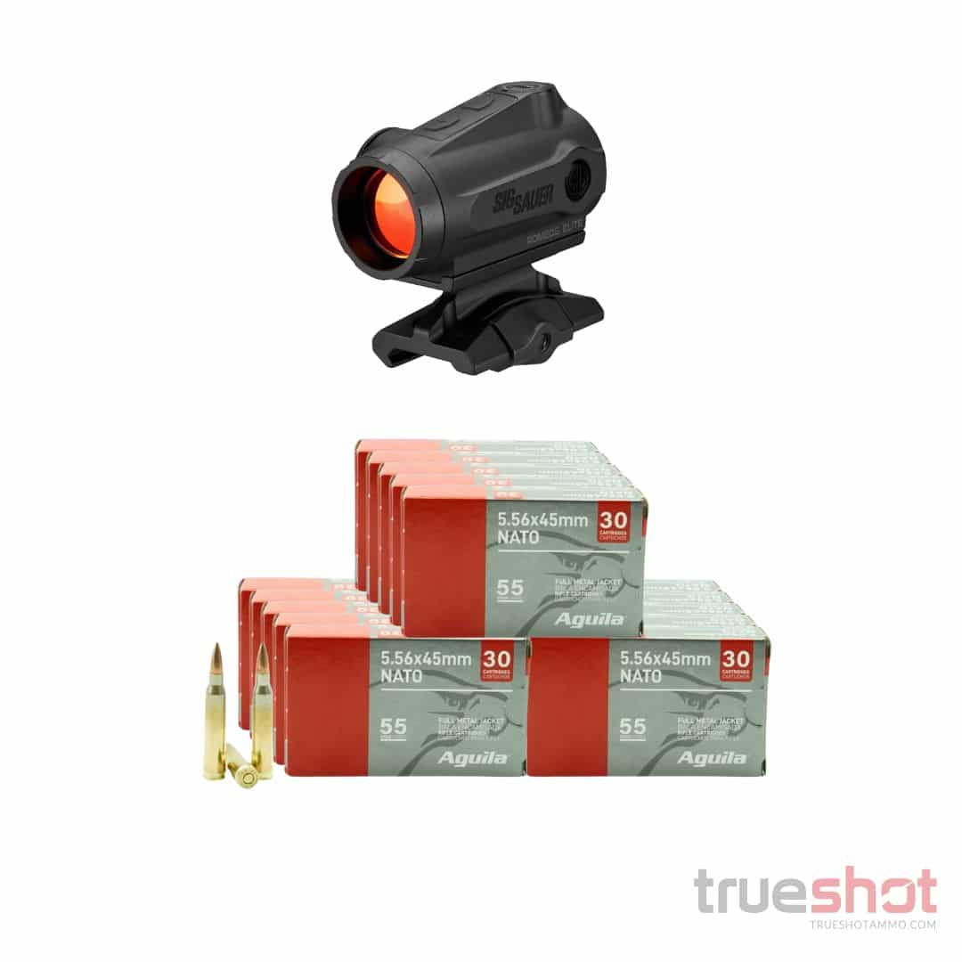 Bundle Deal: Sig Sauer - Romeo5 Gen II Elite - Red Dot and 300 Rounds of Ammo