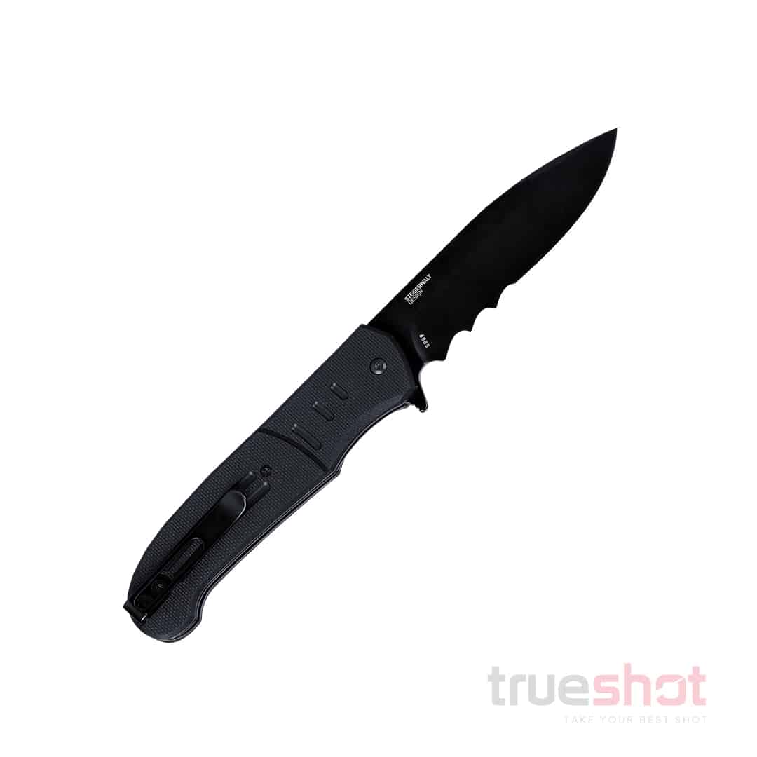 CRKT - Ignitor Serrated - Black - G-10 - 8Cr13MoV - 3.48"