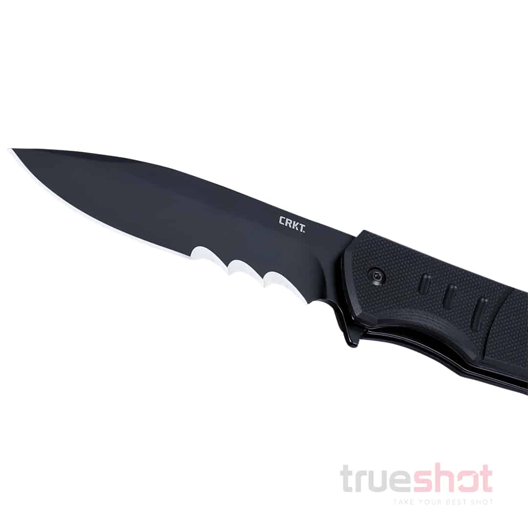 CRKT - Ignitor Serrated - Black - G-10 - 8Cr13MoV - 3.48"