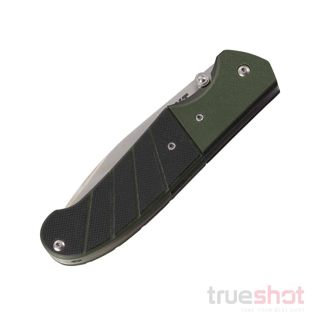 CRKT - Ignitor Serrated - Black/Green - G-10 - Stainless Steel - 3.38"