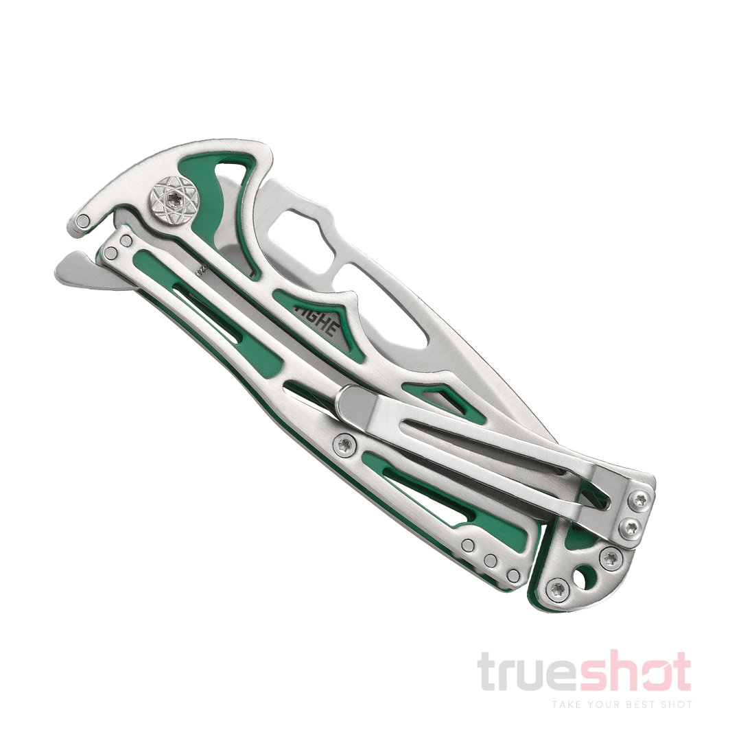 CRKT - Nirk Tighe 2 - Green/Gray - Stainless Steel - Stainless Steel - 3.17"