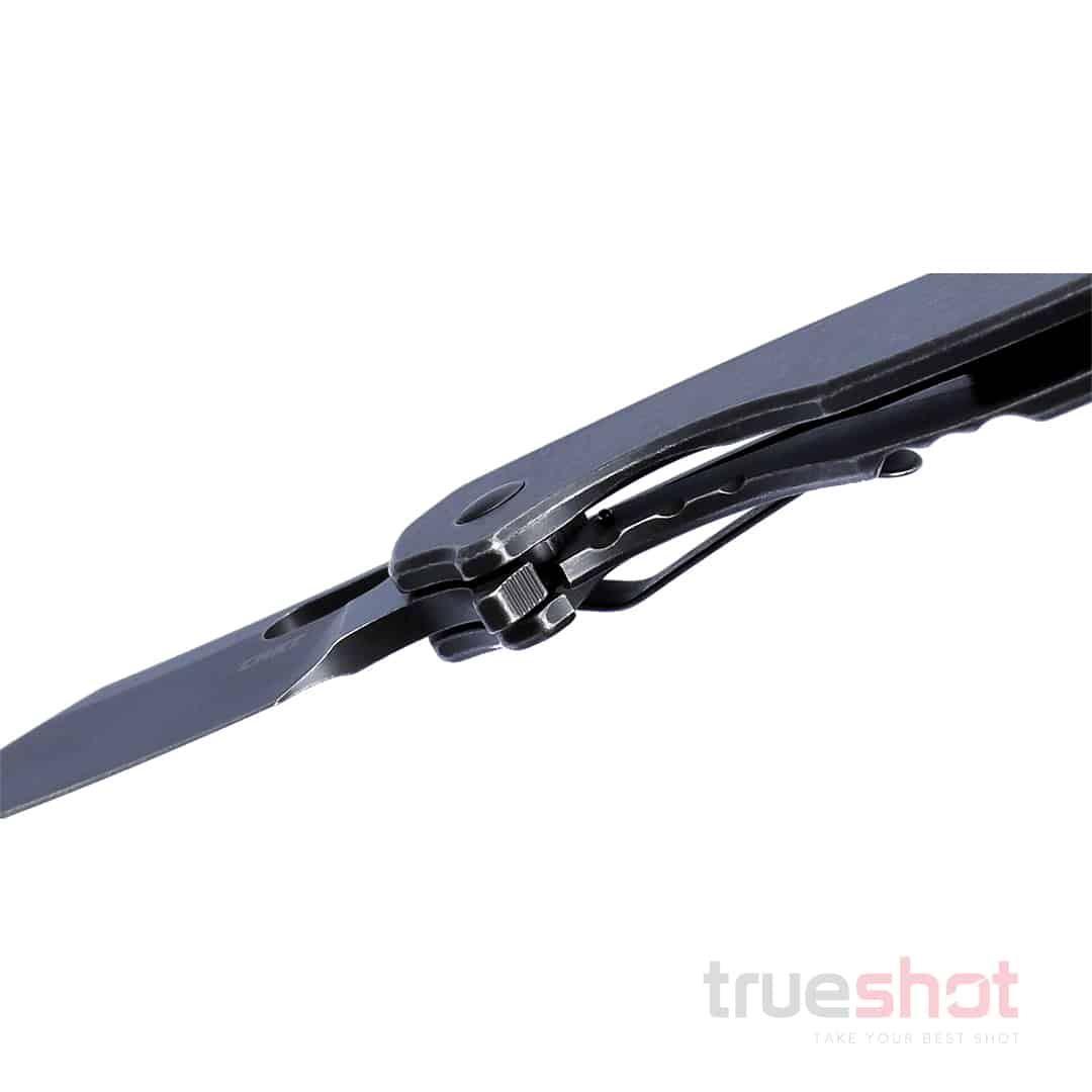 CRKT - Pilar Large Frame Lock Flipper - Gray - Stainless Steel - 8Cr13MoV - 2.67"