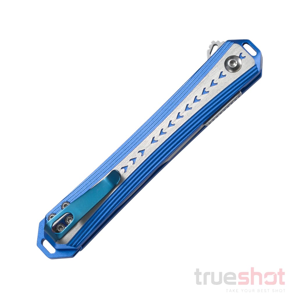 CRKT - Stickler - Blue/Gray - Aluminum - Sandvik 12C27 - 3.40"