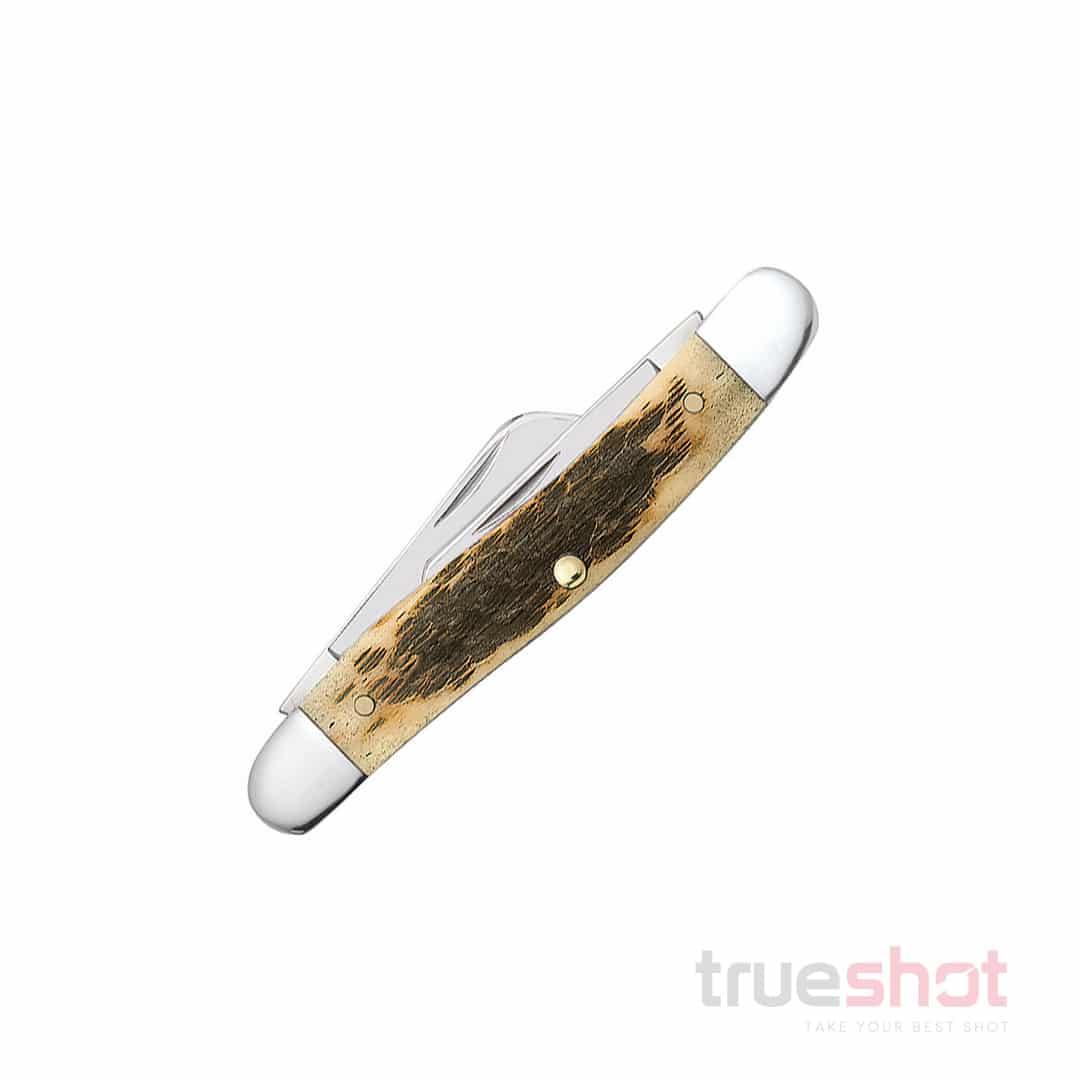 Case - Amber Bone-Peach Seed - Jig - Medium-Stockman - (6318 CS) 00039