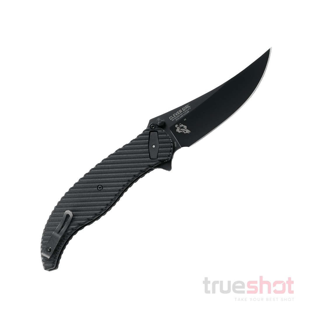 CRKT - Clever Girl - Black - G-10 - D2 - 4.00"