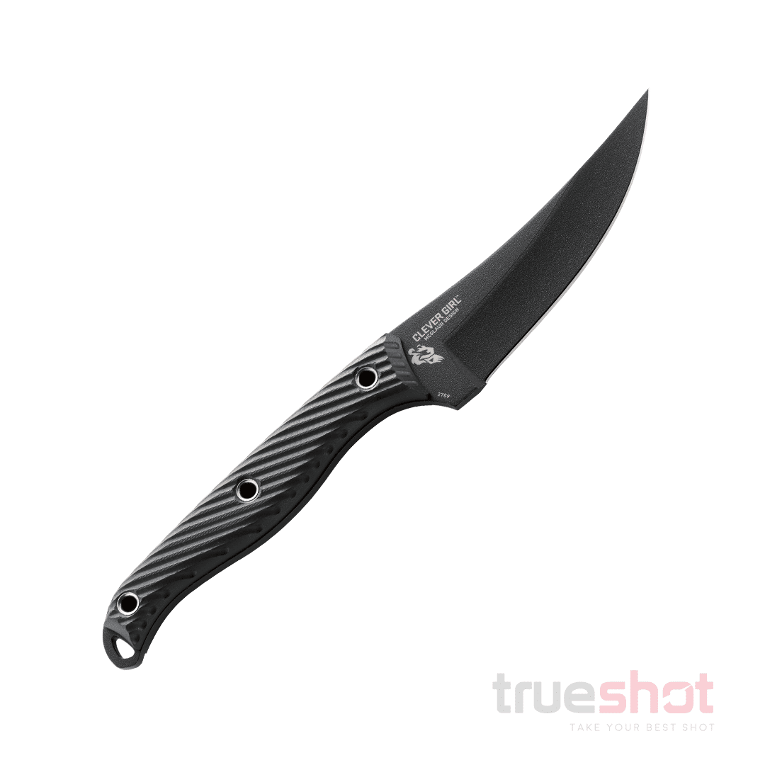 CRKT - Clever Girl Fixed Blade - Black - G-10 - SK-5 - 4.50"