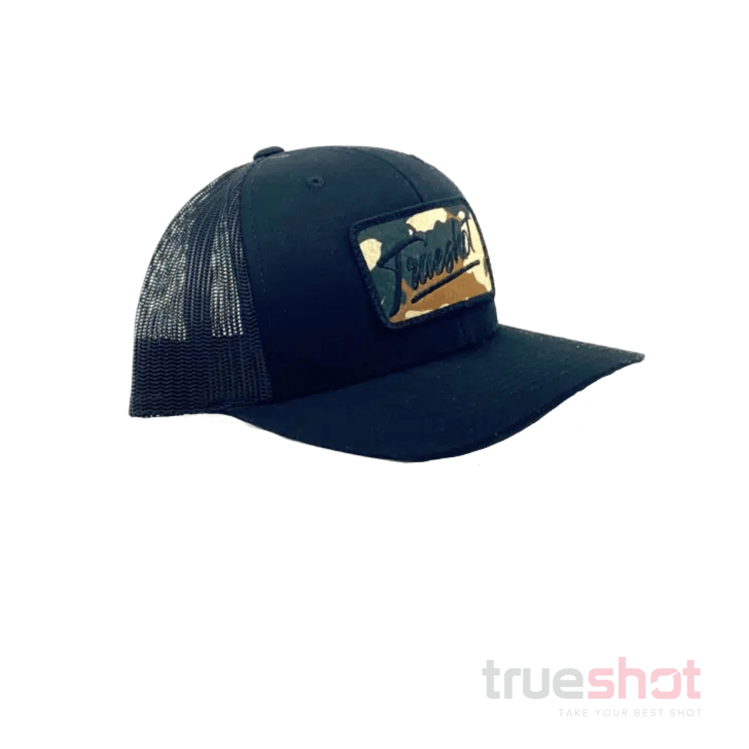 True Shot - Desert Sand Camo Patch - Black - Trucker Hat
