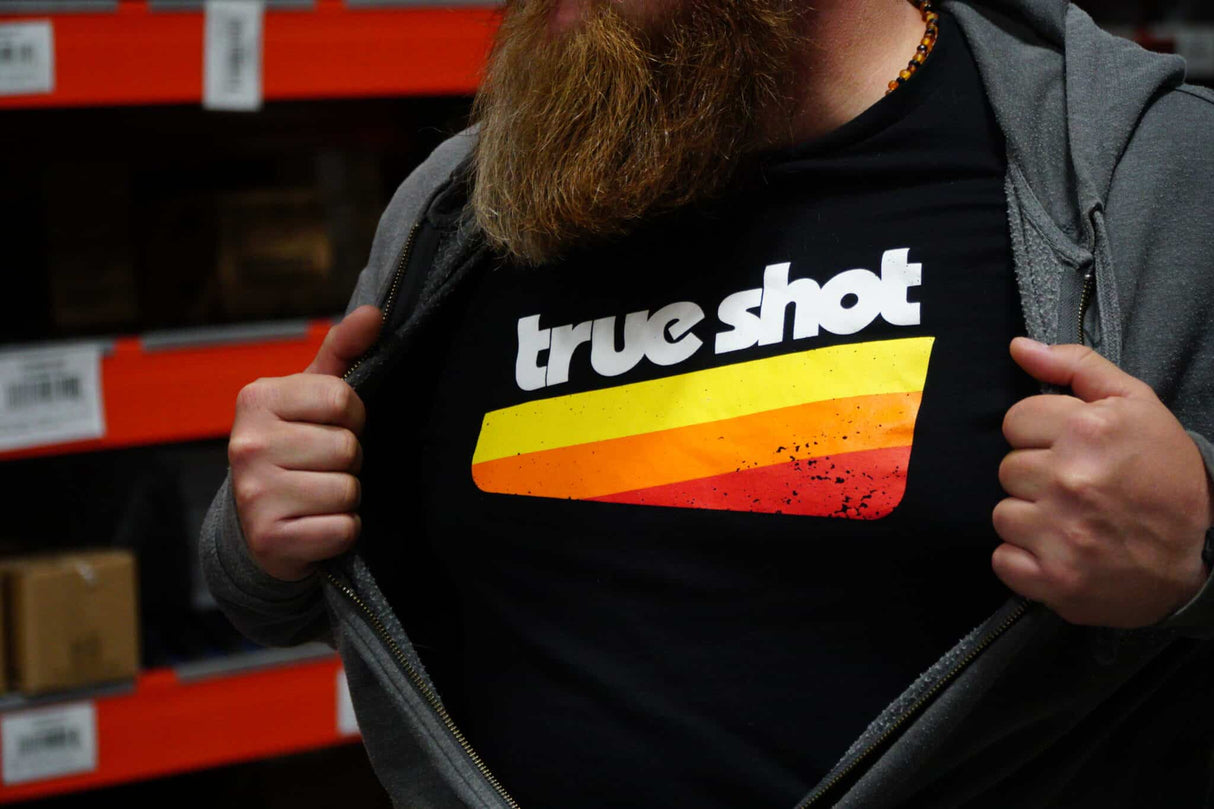 TRUE SHOT - TRI-COLOR RACING STRIPES SHIRT