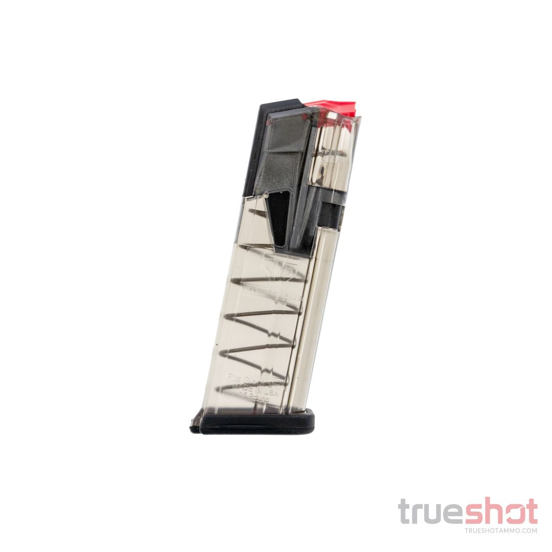 ETS - Omega Glock 19 - 9mm - 15 Round - Clear - Polymer Magazine