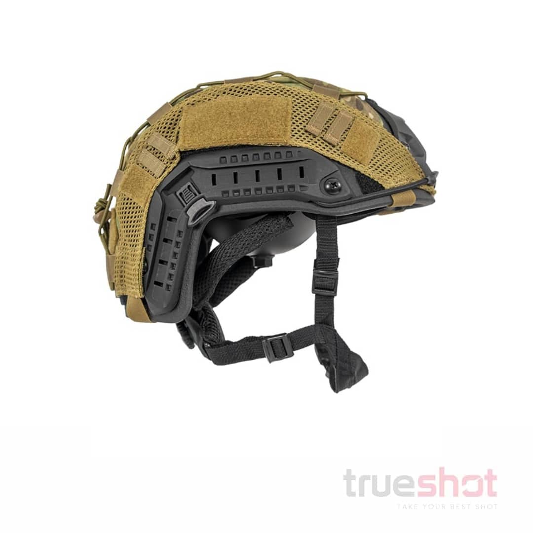 Full Forge Gear - Level 3A Ballistic Helmet - Black with Multi-Cam Cover