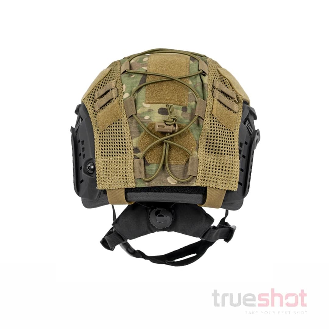 Full Forge Gear - Level 3A Ballistic Helmet - Black with Multi-Cam Cover