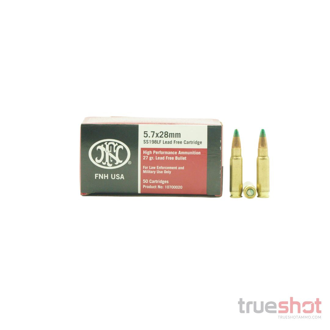 FN USA - SS198LF - 5.7x28mm - 27 Grain - Jacketed Aluminum Core Hollow Point