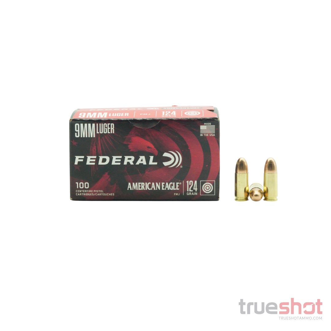 Federal American Eagle 9mm 124 Grain FMJ