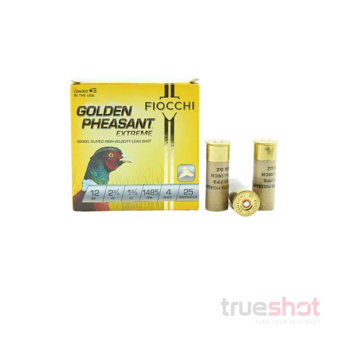 Fiocchi - Golden Pheasant Extreme - 12 Gauge - #4 Shot - 2.75" - 1-3/8 oz. - 1485 FPS