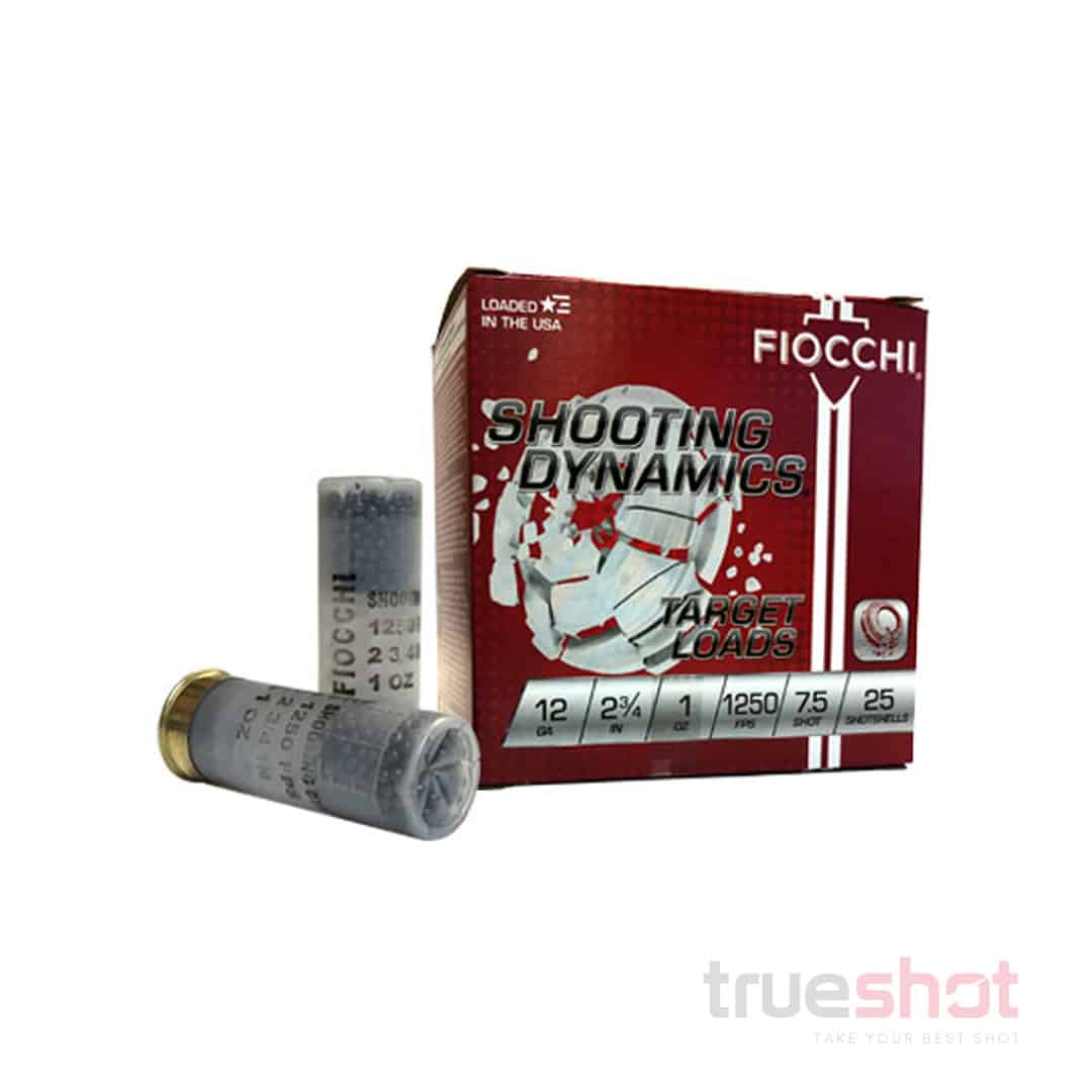 Fiocchi Shooting Dynamics 12 Gauge 7.5 Shot, 2 3/4 ", 1 oz., 1250 FPS