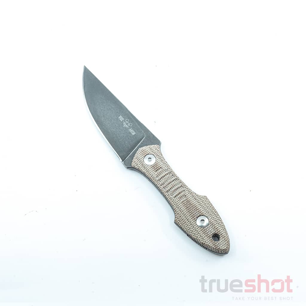 Giant Mouse GMF3, Natural Micarta, PVD, 3.25 Inch Blade Length