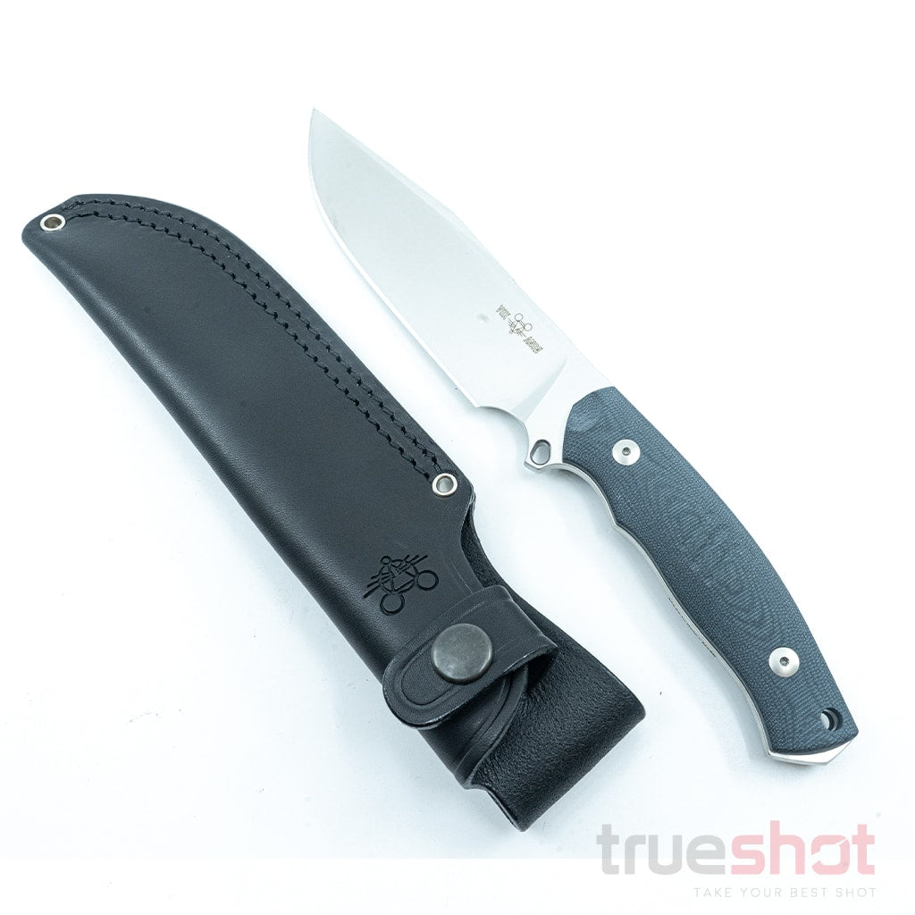 GiantMouse - GMF4 - Black - Canvas Micarta - Satin - N690 - 5.65"
