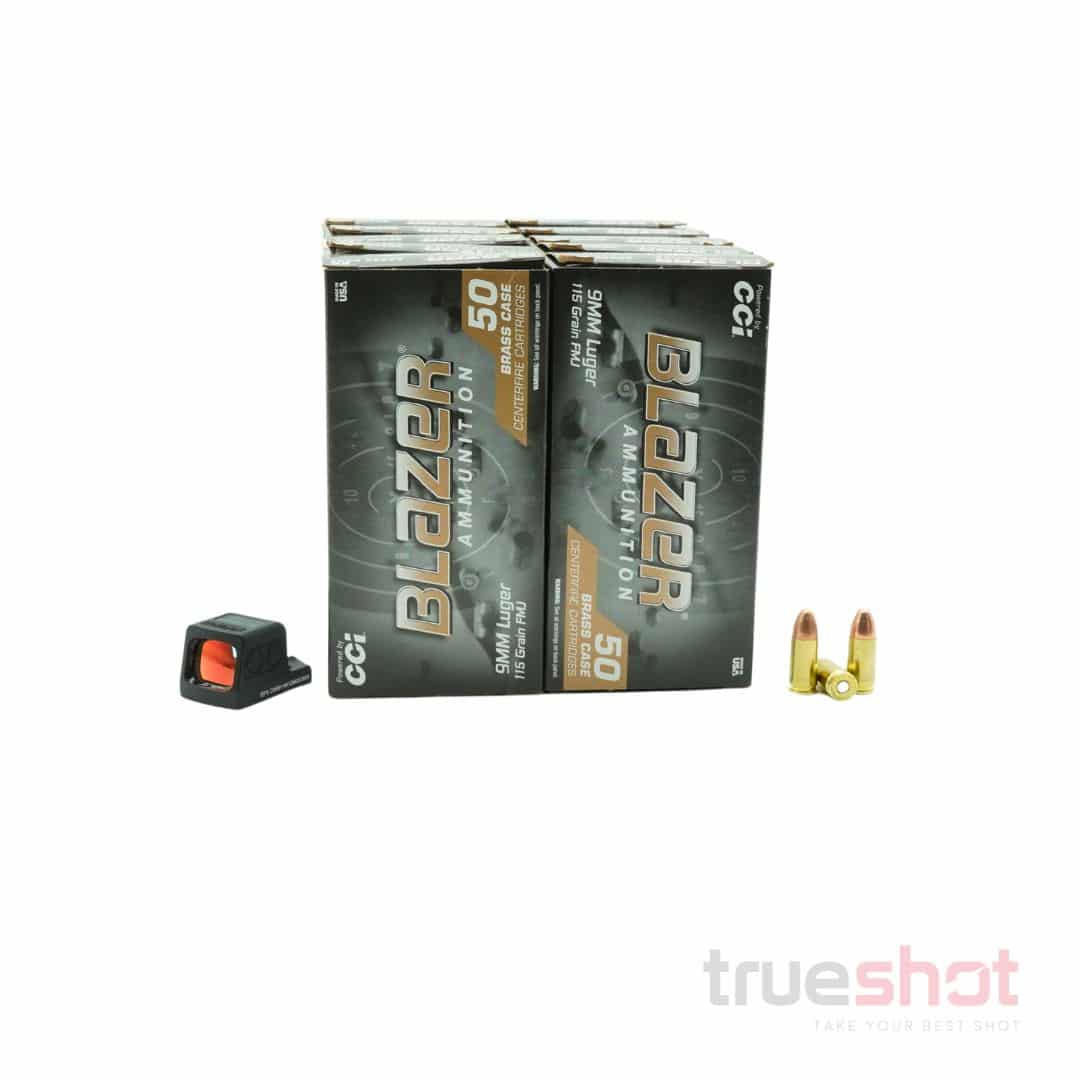 BUNDLE DEAL: Holosun EPS Carry Green Dot Pistol Sight and 500 Rounds of Ammo