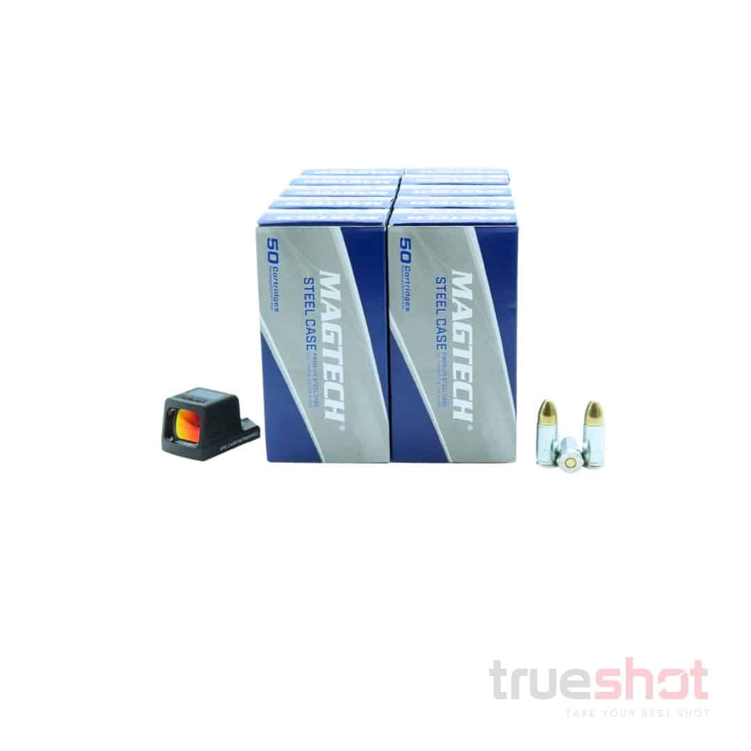 BUNDLE DEAL: Holosun EPS Carry Red Dot Pistol Sight and 500 Rounds of Ammo