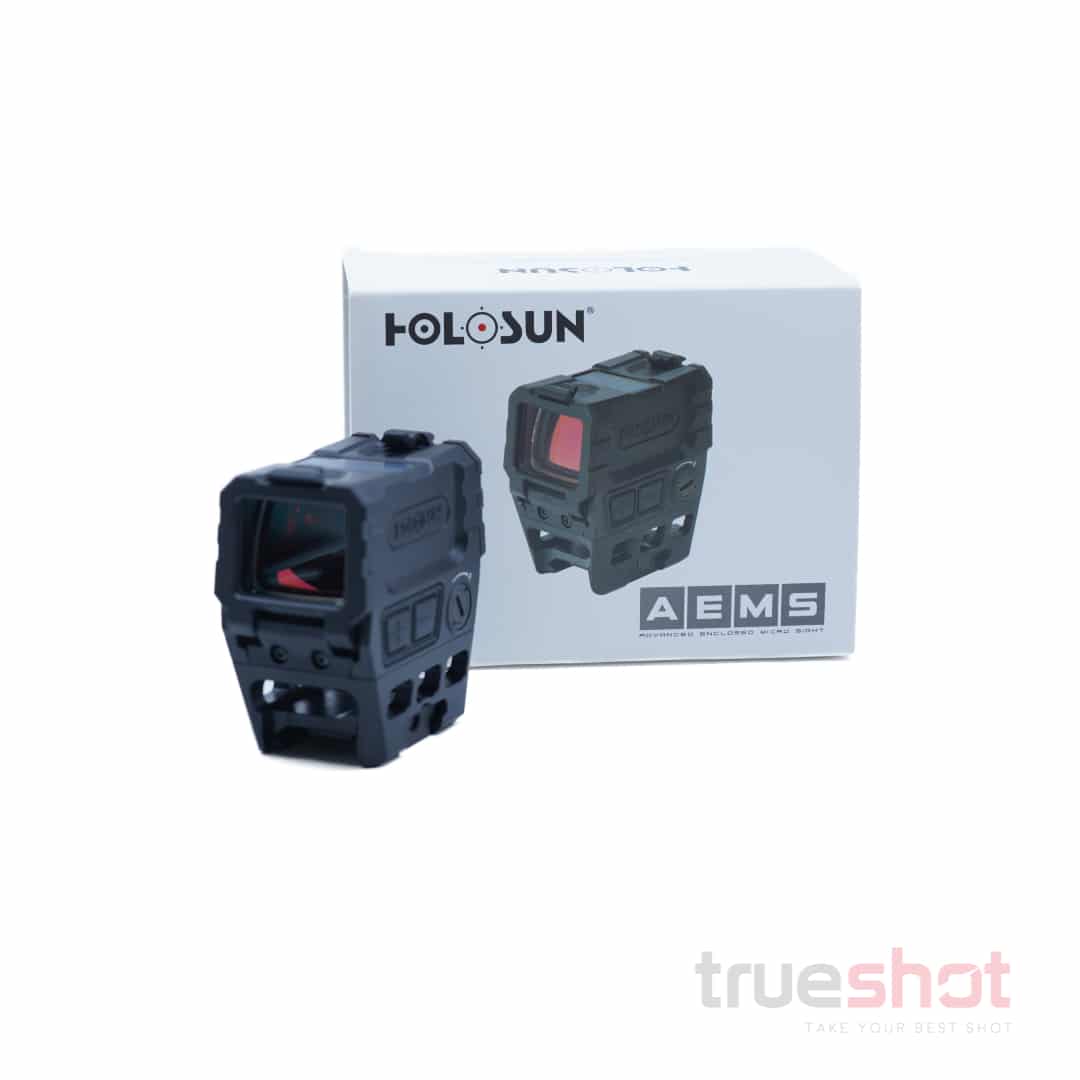 Holosun - AEMS - 1x - 2 MOA Dot & 65 MOA Circle - Black - Red Dot Rifle Sight