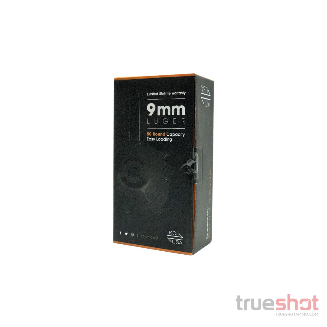KCI - G17 - 9mm - 50 Round - Black - Polymer Drum Magazine