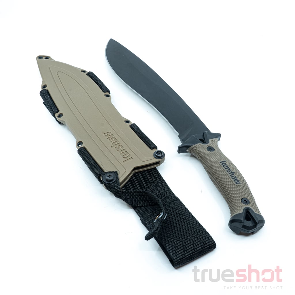 Kershaw - Camp 10 - Tan Rubber - Black - Stainless Steel - 10.00"