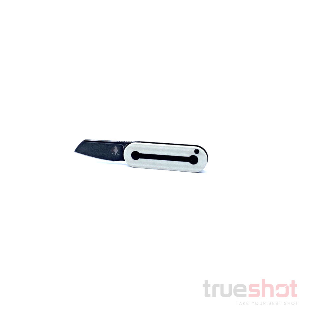 Kizer - Mini Bay -Black-SW-White- G-10 - CPM S35VN - 1.875"