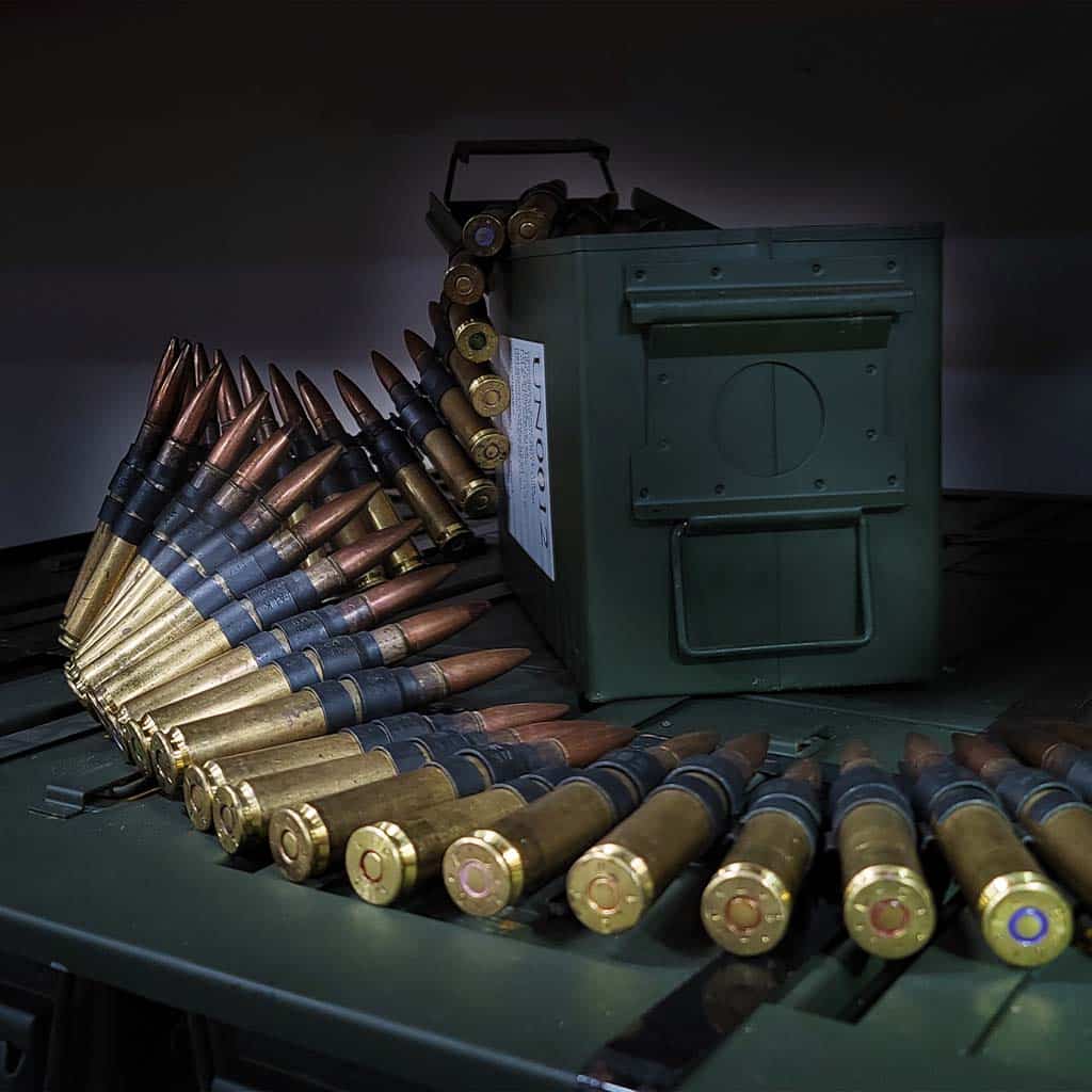 Lake City 50 BMG linked ammunition