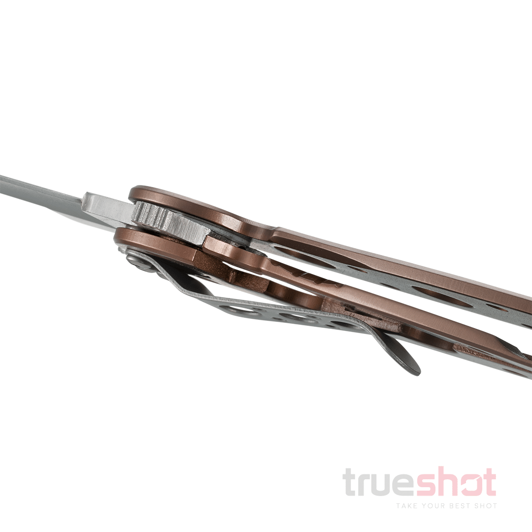 CRKT - M16-03BS Stainless Steel Frame Lock - Satin Blade - Bronze - Stainless Steel - Sandvik 12C27 - 3.55"