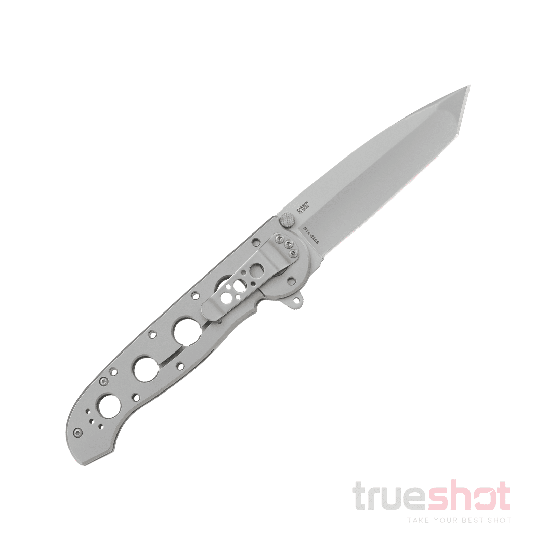 CRKT - M16-04SS Tanto Stainless Steel Frame Lock -Gray - Stainless Steel - Sandvik 12C27 - 3.875"