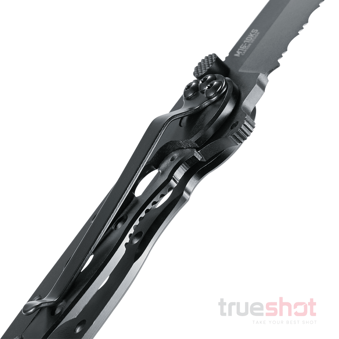 CRKT - M16-10KS EDC Tanto Serrated Frame Lock - Black - Stainless Steel - 8Cr13MoV - 3.00"