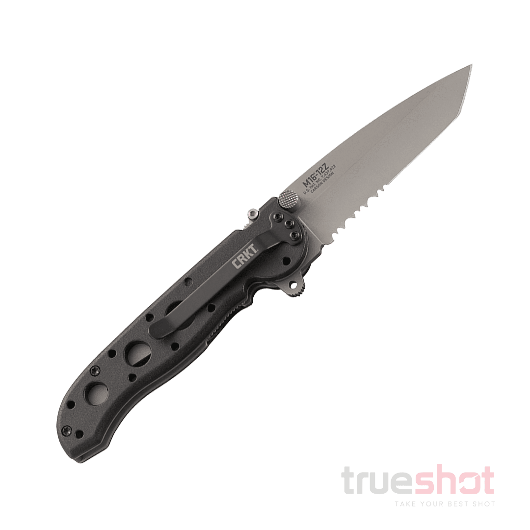 CRKT - M16-12Z Tanto Serrated Zytel Flipper - Black - GFN - Stainless Steel - 3.00"